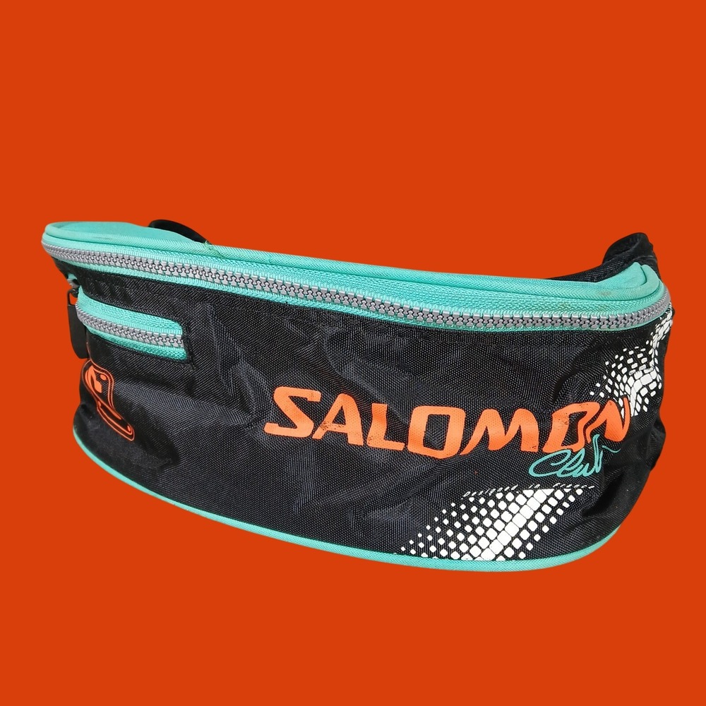Salomon Waist Pack Unisex OS Black Teal Graphic Adjustable Hiking